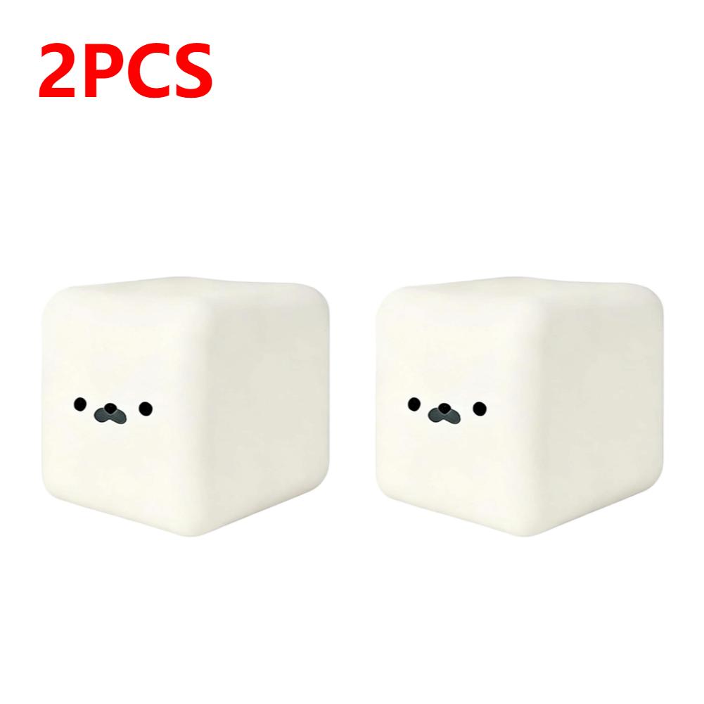 Squishy Squeeze Toy Decompression Cute Milk Cube Seal-shaped Slow Rising Balls Stress Relief Fidget Sensory Toy Birthday Gift