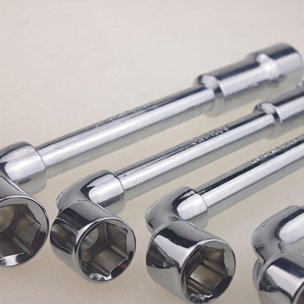 6Mm Silver Dual Heads Wrench Spanner Premium Steel Elbow Tool for Convenient Handling In Workshop Dual Head Wrench