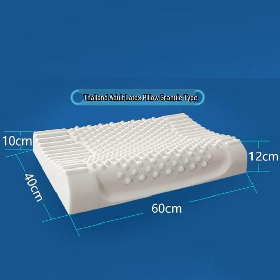 Thailand Natural Latex Neck Support Pillow for Home and Dorm - Massage & Sleep Aid