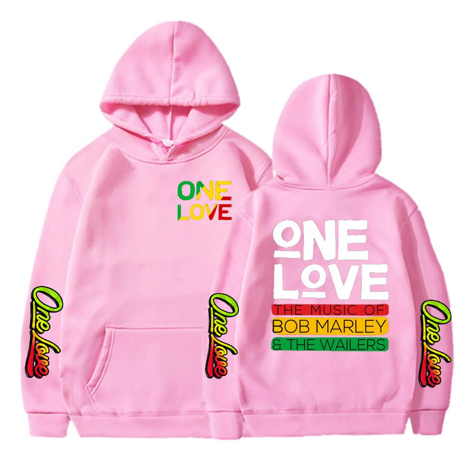 Hot Rap Bob Marley  Hoodies One Love  Hip Hop Print