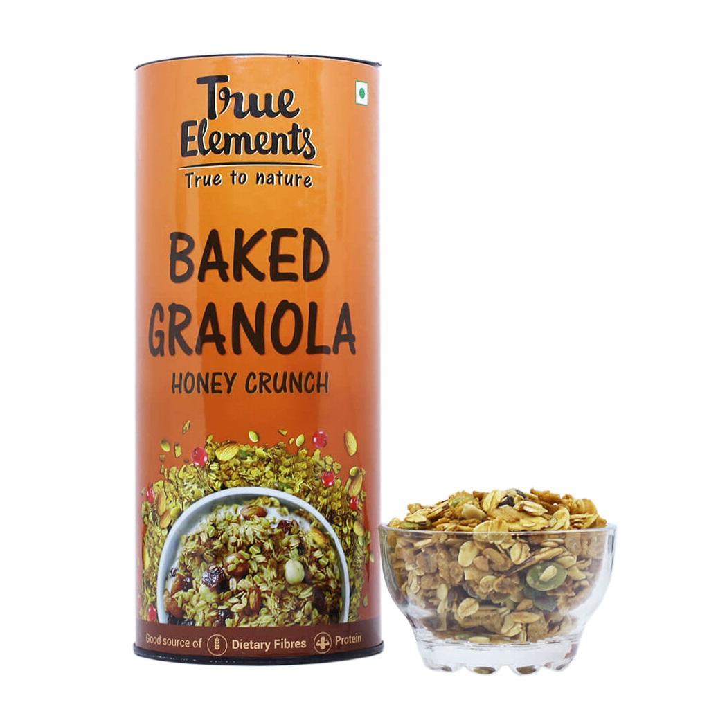 

Запеченная Гранола с Мёдом (350 г), Baked Granola Honey Crunch, True Elements