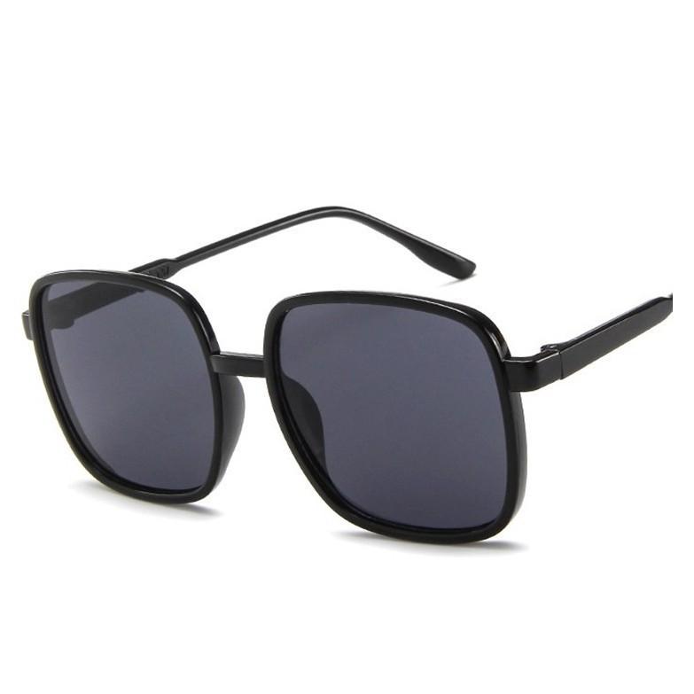 Trendy Large-Frame Fashion Sunglasses, Square Sunglasses, Simple Glasses For Women'S Street Photography