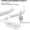 Flexible Bendable Ceiling Curtain Track Kit Durable Plastic With Multiple Hooks for Room Divider Curtains Rod RV Ceiling Track F