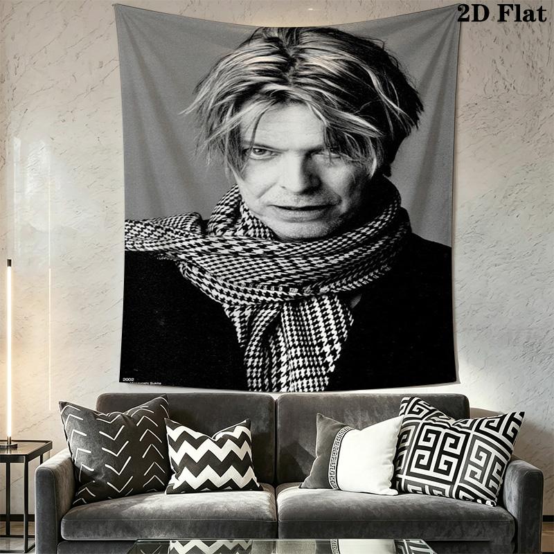 David Bowie Wall Tapestry Art Tapestry Background Cloth Fashion Print Background Cloth Wall Decoration Atmospheric Background Cloth