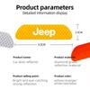 4Pcs Reflective Car Door Sticker Safety Warning Tape Decal For Jeep Wrangler Grand Cherokee Wagoneer Compass Avenger Gladiator