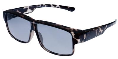 ZEOG06LGR Bright and Made In Japan Polarized Lenses 6 Colors Over Glasses Sunglasses Over Glasses UV Protection Blue Light Cut Gray Demi [Zealot]