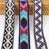 Colorful Ethnic Jacquard Ribbon for Clothing, Shoes, Hats, Packaging, and Decorative Accessories (30-34mm Wide)