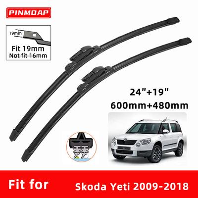 Auto Scheibenwischer Doppelgummi für Skoda Yeti 2009-2018 Frontwischerblätter Abzieher Automobilteile Zubehör Windschutzscheibenwischer Verschleißteile