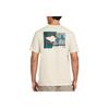 Under Armour UA Walley Animal Pattern Crew Neck Short Sleeve T-Shirt Men Tops Off-White 1382908-110