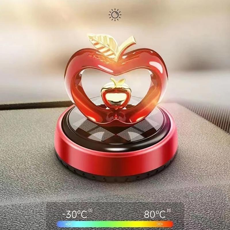 Solarbetriebener Auto Lufterfrischer Herz Designs Langanhaltend Blume Duft Auto Duftstoffe Schmuckstück für Armaturenbrett Dekoration