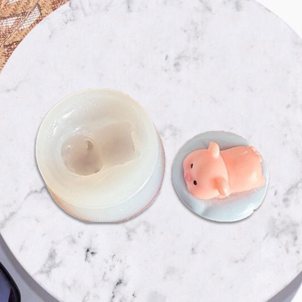 Heat Resistant Pigs Silicone Mould Creative Baking Tool Portable For Travel Craft Projects