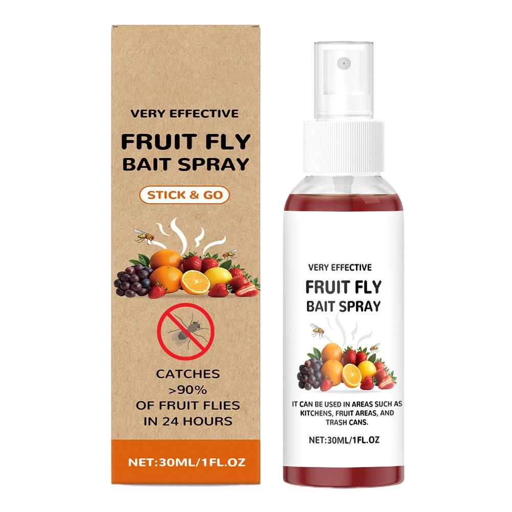 

30 мл Спрей от плодовой мушки для кухни от мошек Натуральное решение Долгодействующие ловушки-аттрактанты Для столешницы Раковина Спрей от плодовой мушки