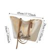 Casual Korean Style Dachshund Tote Bag Graffiti Puppy Cute Armpit Shoulder Bag Commuting Square Underarm Handbag Outdoor