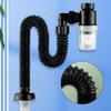 Flexible Downspout Anti Clogging Telescopic Flexible Sink Drain Home Sink Hose Sink Deodorant Strainer Drain for Bathroom Sink