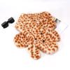 Plush Scarf for Women Warm Leopard Print Fisherman Hat Neck Protection Cold Protection Scarf Cartoon Versatile Basin Hat Trendy