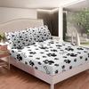 Dog Footprint Pattern Sheet Three-Piece Digital Printed Sheet Bedding Set Adult Children