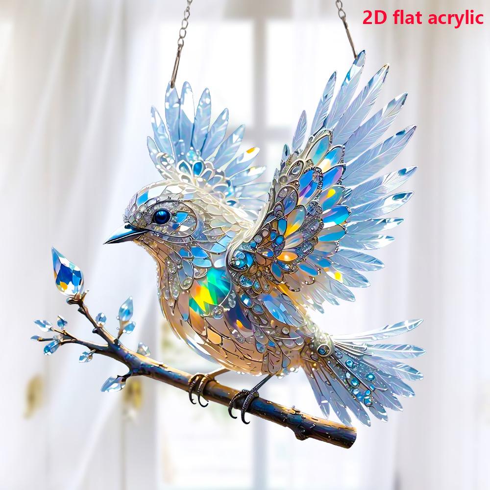 Heiß verkäuflich, wunderschöne Vogelornamente, Acryl-Dekorationen, Wohnzimmer- und Hofornamente, Feiertagsszenen-Dekorationen, Anhänger-Geschenke
