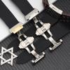 Silicone Rubber Watch Band For Cartier Santos 100 W2020007 W2020008 Watch Straps Waterproof Watch Bracelet 25mm