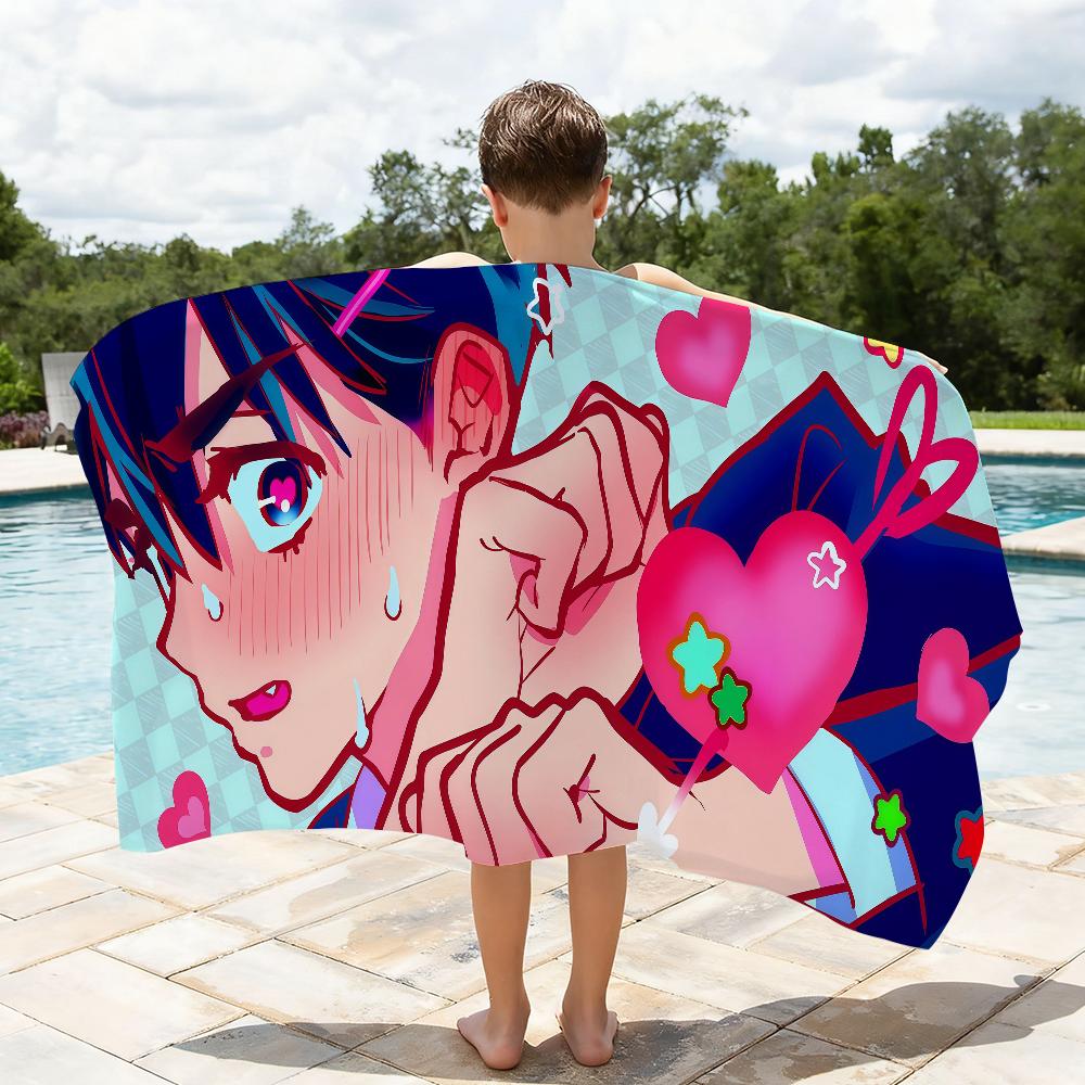 Anime Alien Stage Ivti Towel Quick Drying Beach Towels Are Suitable For Swimming Pools Camping Yoga And The Gym