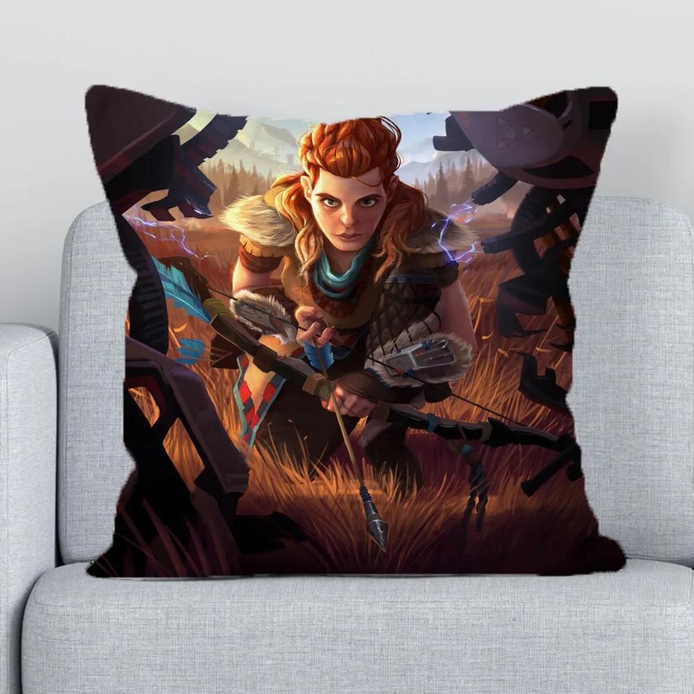 Horizon Short Plush Decorative Pillowcases for Pillows Cushion Cover x Lounge Chairs Pillow Cases for Bed Pillowcase Sofa