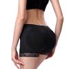 Padded Boxers Panties Mid Waist Lift Hip Solid Color Lace Panties Woman Supplies