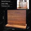 Multifunctional Magnetic Knife Holder Kitchen Knife Block Storage with Enhanced Strong Home Magnetic Stands Acacia Wooden