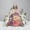 ANFUMAN Small Backpack with Wallet for Women, Mini Waterproof Colorful Print Backpack, Leisure Travel Bag, Drawstring, Size M, Casual.
