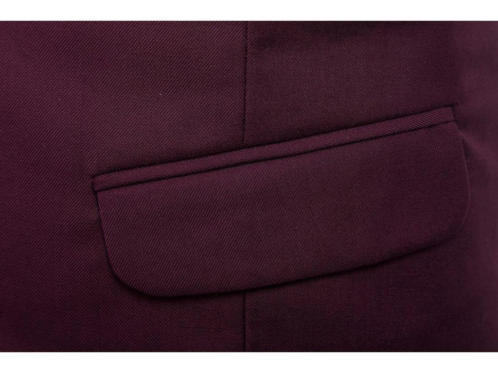 Men's Slim Korean Style Solid Color Groomsmen Vest XF001, Multi-Size Options