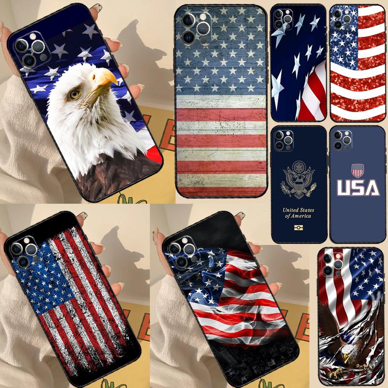 America USA Flag Case For Realme C55 C71 C75 C61 C53 C33 C63 C51 C65 C67 11 12 13 14 15 Pro Plus GT6 GT7 Pro