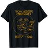 Men's and Women's T-shirt, In Cotton, Casual, Oversized, Trendy, Vintage, with Voyager 1 and 2 Probes, Exploration of Outer S