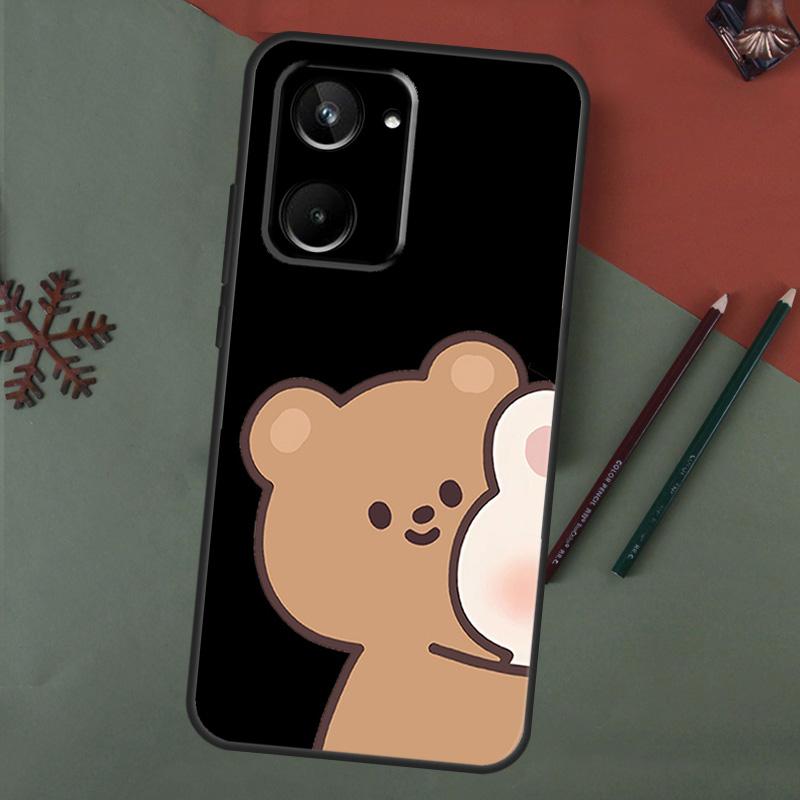 Funny Animal Dog Cats Tiger Couple For Realme C55 C35 C33 C31 C30 C25 C21Y C15 C11 8 9 10 11 Pro Plus GT Neo 5 3 2 2T 3T Case
