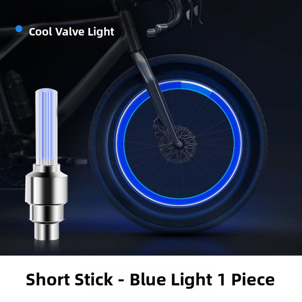 Bike Valve Light Tire Valve LED Eye-catching Illumination синий