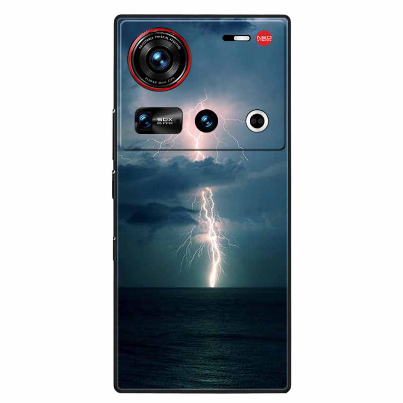 For ZTE Nubia Z70 Ultra 5G Case 6.85'' Black Silicone TPU Soft Phone Cover for Nubia Z70 Ultra Protective Back Shells Z 70 Ultra