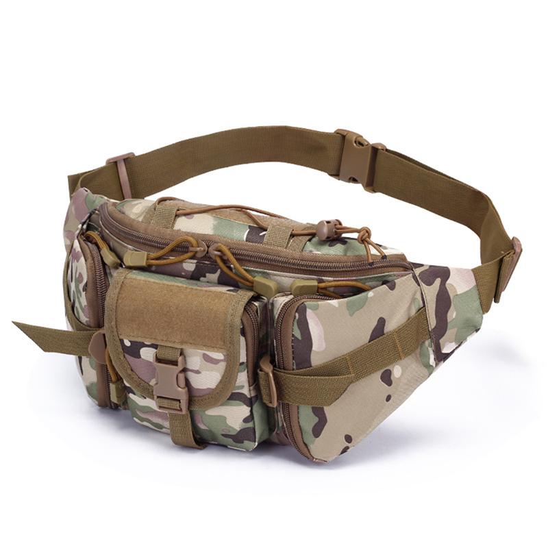 

Men s Sports Outdoor Cycling Travel Running Camouflage Waist Pack Multi-functional Waist Pack Mountaineering Chest Pack