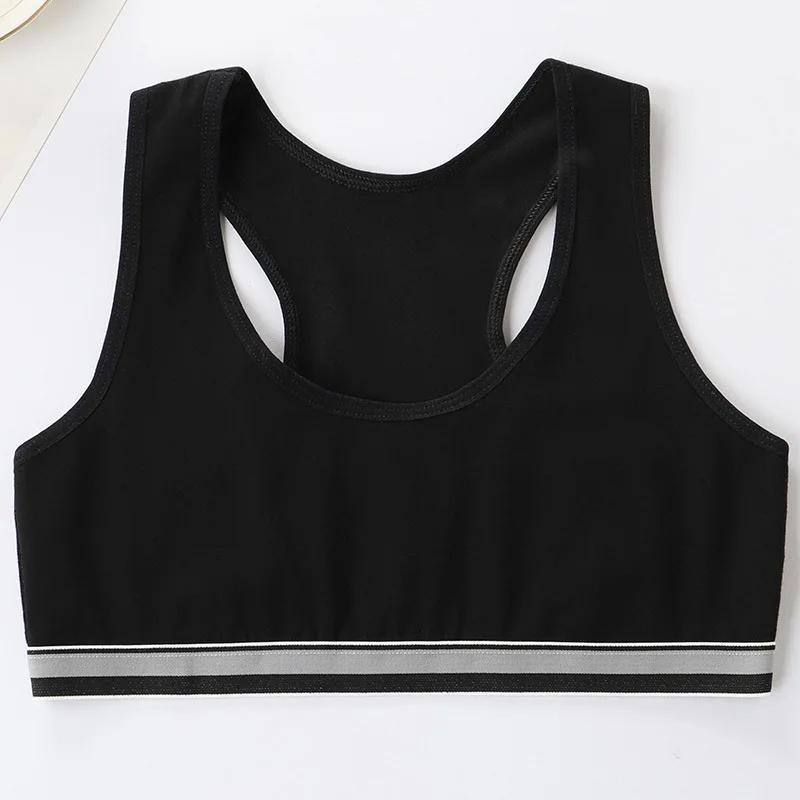 Girls Sports Bra Underwear Wireless Teenager Girls Sport Bra Young Girls Training Bra 8-14Y
