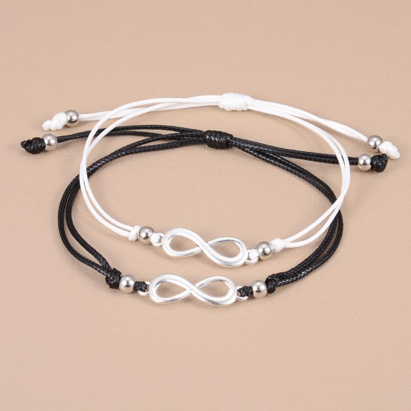 Simple and Infinite Love Handmade Beaded Bracelet - for Both Men and Women, A Friendship Bracelet for Couples