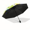 1pc Kiwi Lemon Cinnamoroll Pattern Automatic Opening and Closing Umbrella - Lightweight 3-Fold Design, Suitable for Fans, Travel, Daily Use, Interesti