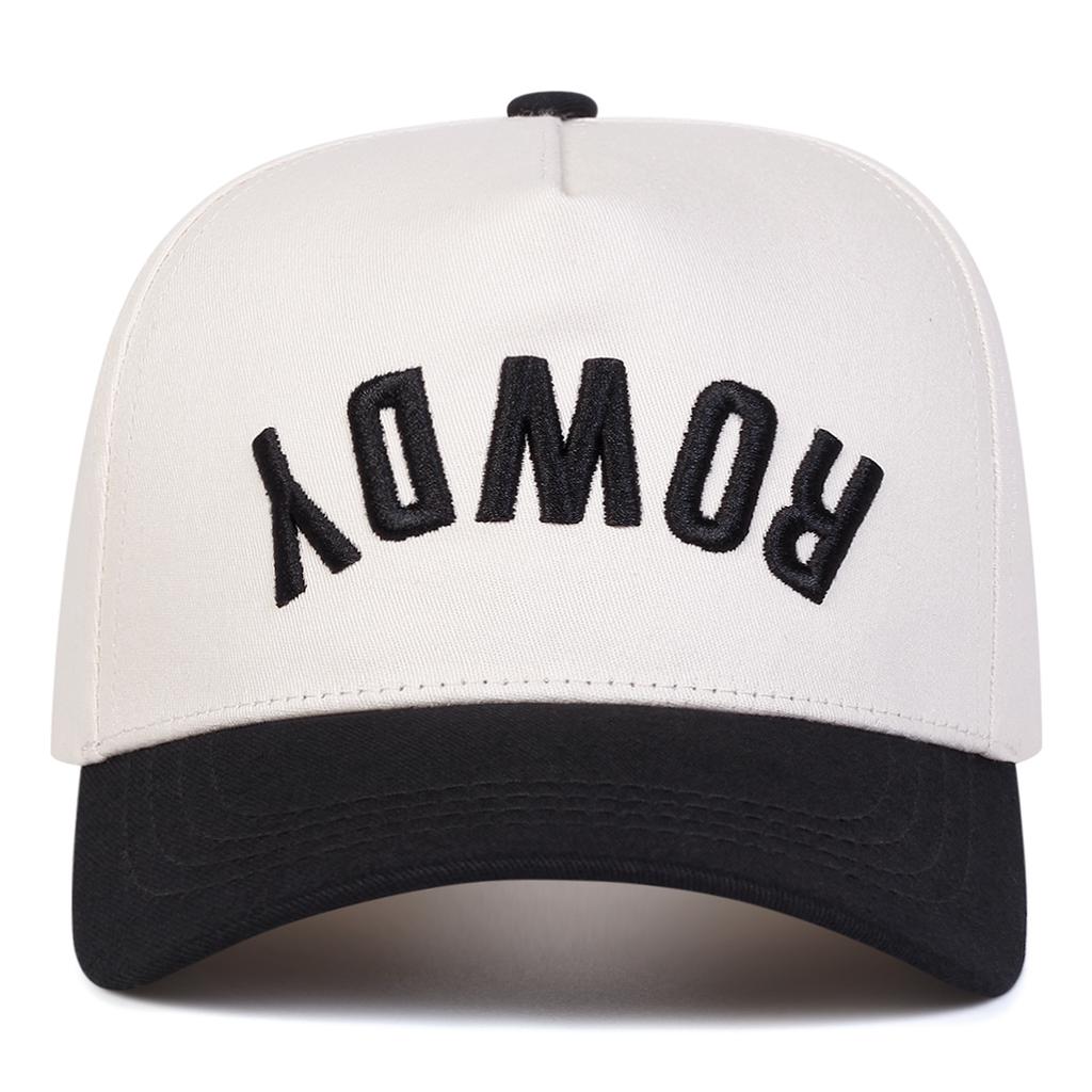 Unisex ROWDY Letter Embroidery Baseball Caps Spring Autumn Outdoor Adjustable Casual Hats Dad Hat Sunscreen Hat