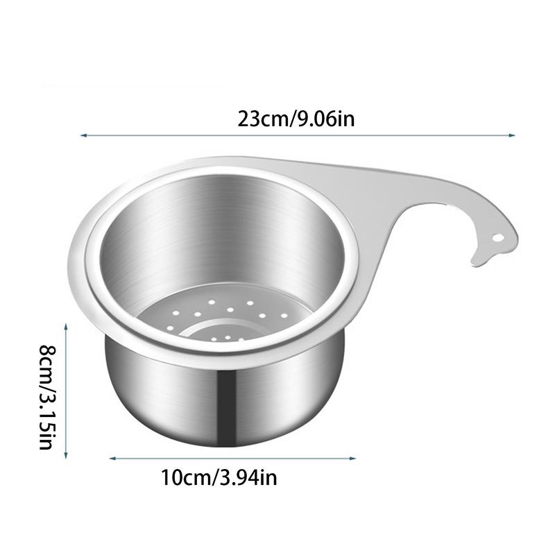 1Pcs Swan Sink Strainer Basket Stainless Steel Corner Sink Strainer Kitchen Sink Drain Basket for Kitchen Sink