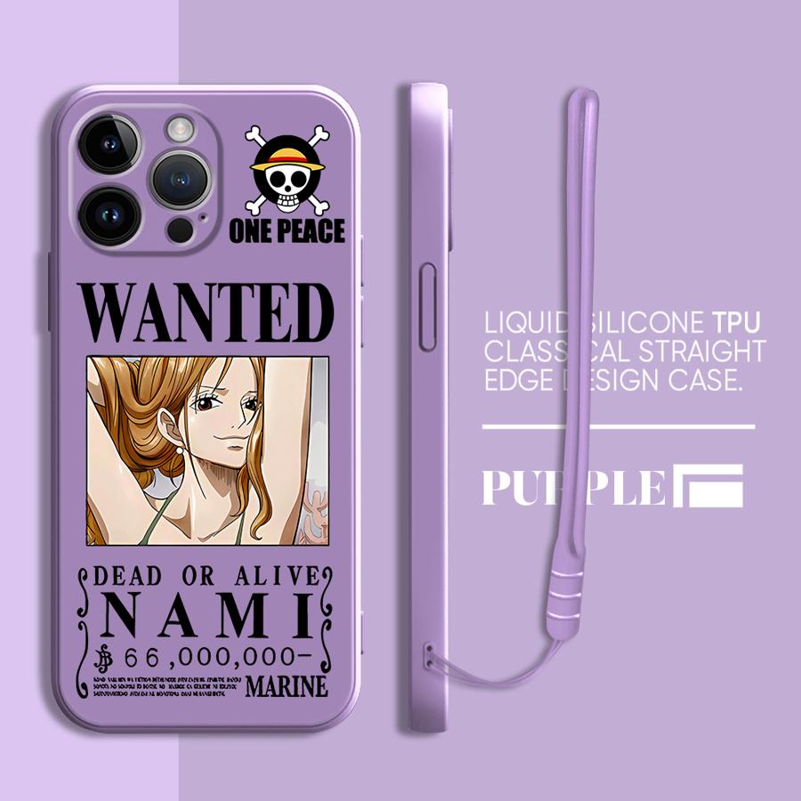 Soft Cover Phone Case for Apple iPhone 11 7 8 15Plus XS XR 14 Pro 16 13 12 16Pro Max 15 Anime O-One Piece Luffy
