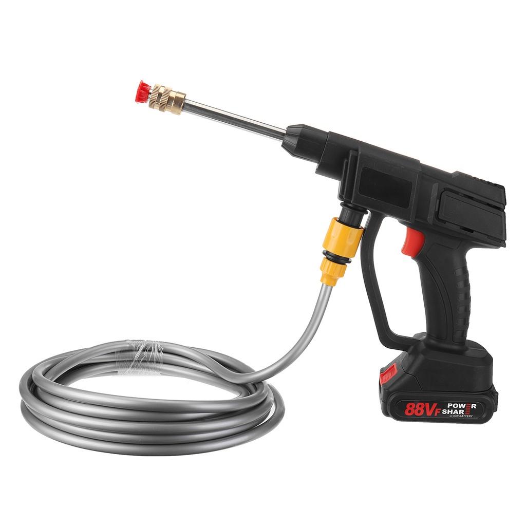 

0-22000 мАч 388 Вф 30 БАР Автомойка Высокого Давления Беспроводная Мойка Автомобиля Водяной Пистолет Пеногенератор Для мытья автомобиля Для Аккумулятора Only machine