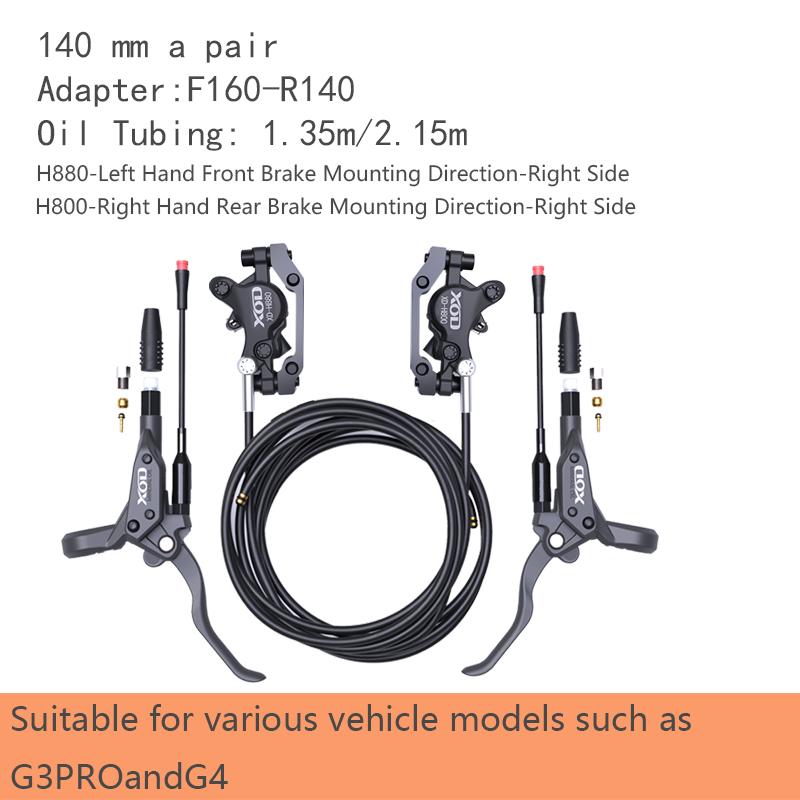 XOD H800/H880 Electric Scooter Hydraulic Disc Brake for KUKirin G2 MAX G2 Master Multiple Models Electric Scooter Brake