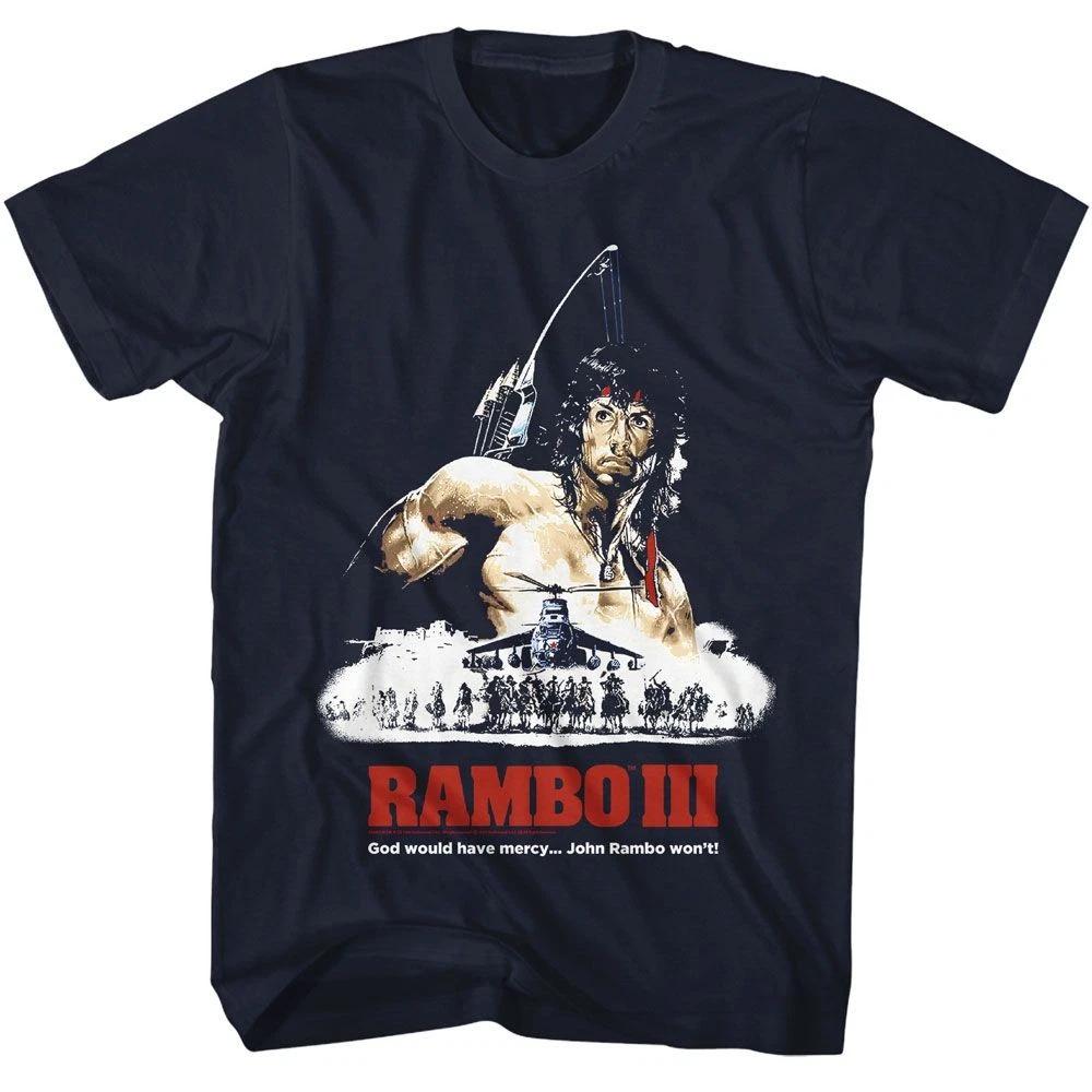 Rambo God Would Have Mercy Navy Movie Shirt 130