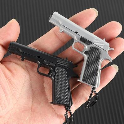 Llavero modelo de pistola juguete llavero colgante mini modelo de pistola