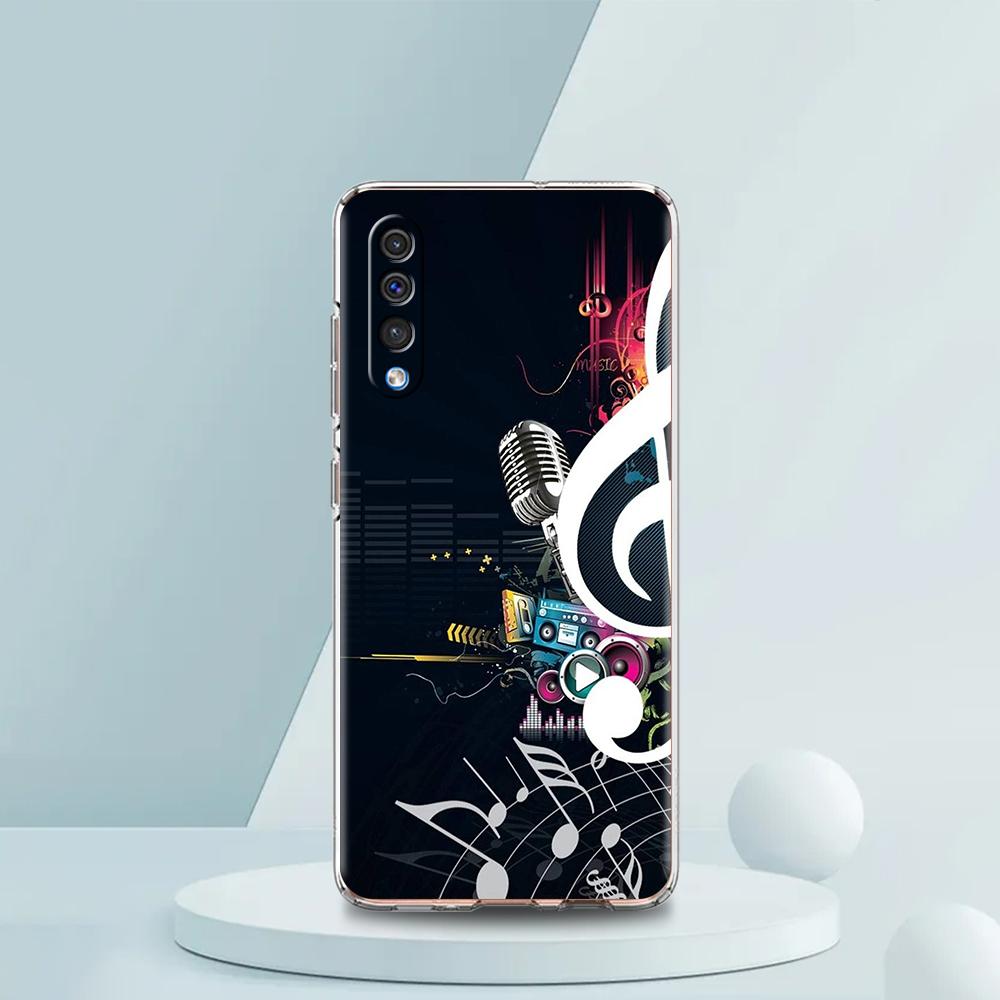 

Music Transparent Phone Case for Samsung Galaxy A16 A14 A12 A22 A24 A42 A02 A03S A06 A50 A70 A20 A30 A40 Soft TPU Cover Capa Bag Samsung A10s