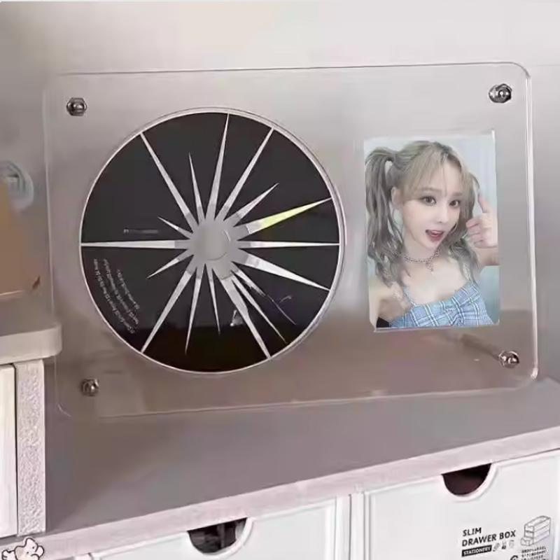 Transparent CD Idol Photo Frame Acrylic Photo Display Stand Photo Protective Album Picture Poster Holder CD Storage Case
