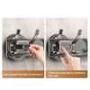 Bathroom Hook with Stable Suction Space Aluminum Tool-Free Installation Wall-mounted Heavy-duty Bathroom Hanger