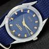 VINTAGE ORIS WINDING SWISS REFURBISHED MENS WRIST BLUE WATCH 558c-a297114-1