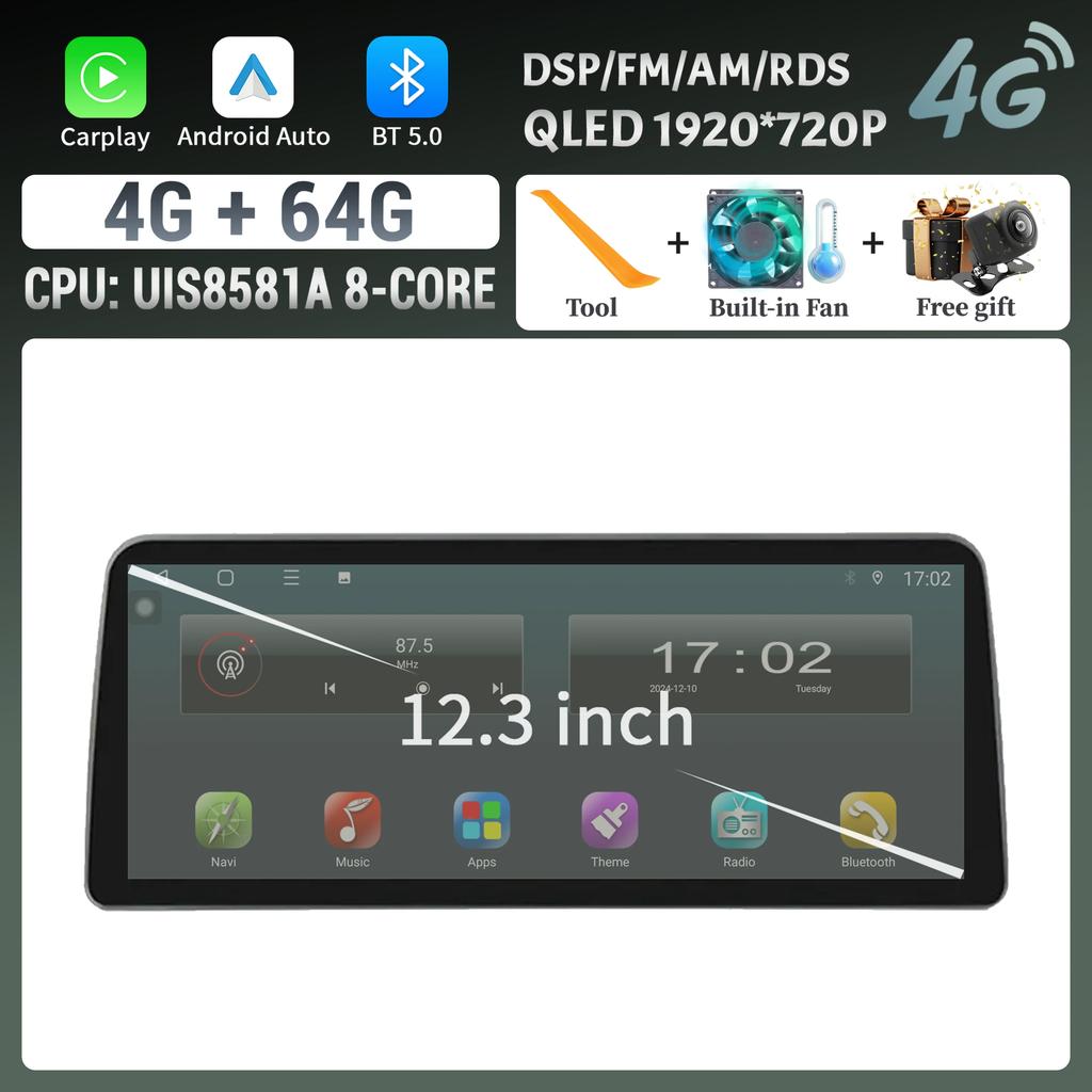 12.3inch Touch Screen Android 14 For Nissan Teana 2019 2020 Car Radio Multimedia Navigation GPS CarPlay Bluetooth Stereo