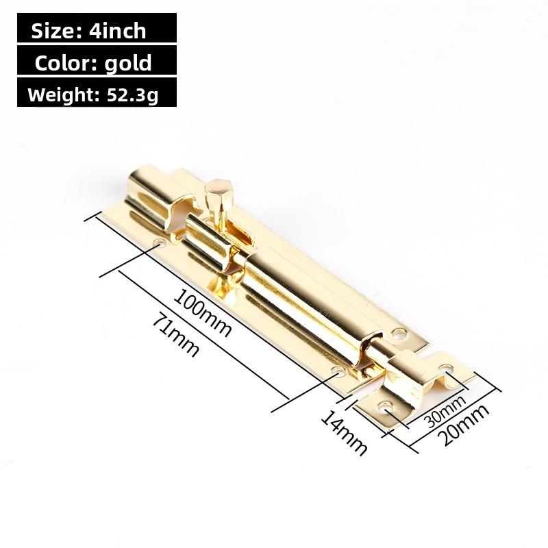 

Black Door Lock Barrel Aluminum Alloy Door Lock Latch for Home Hardware Gate Safety Door Bolt Tower Window Catch Lock Silver